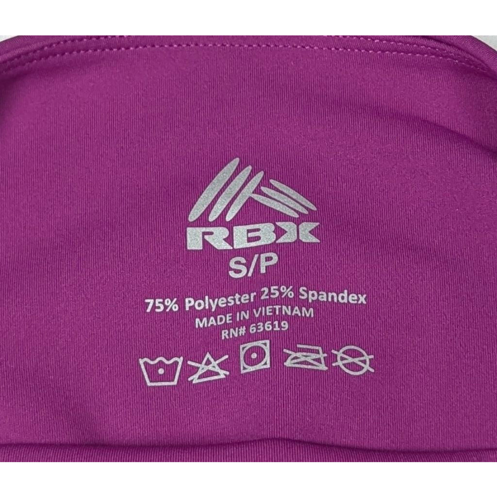 RBX Purple High Rise Cropped Leggings Small Athletic Pants - Picture 3 of 3